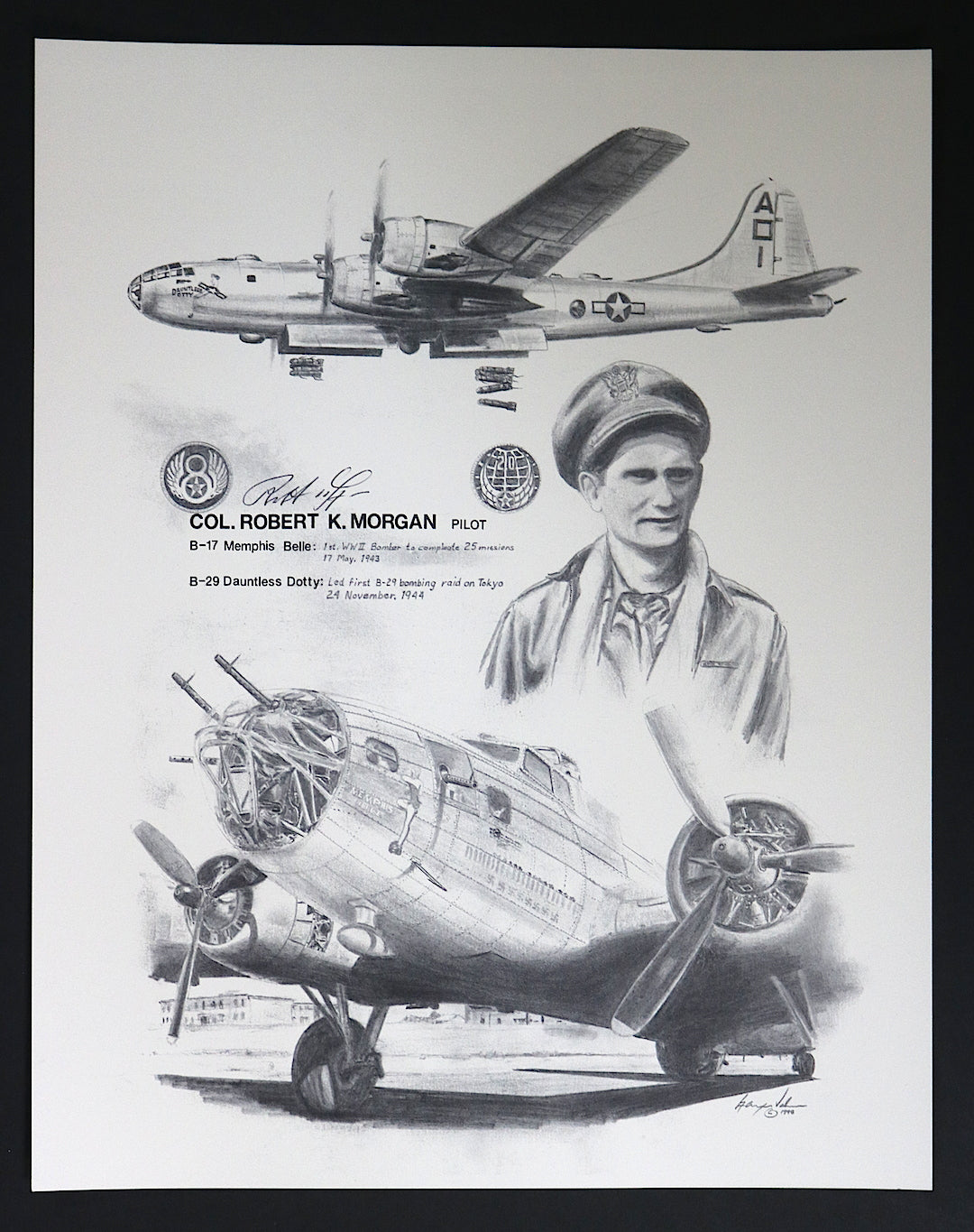 Col. Robert K Morgan (Signed)