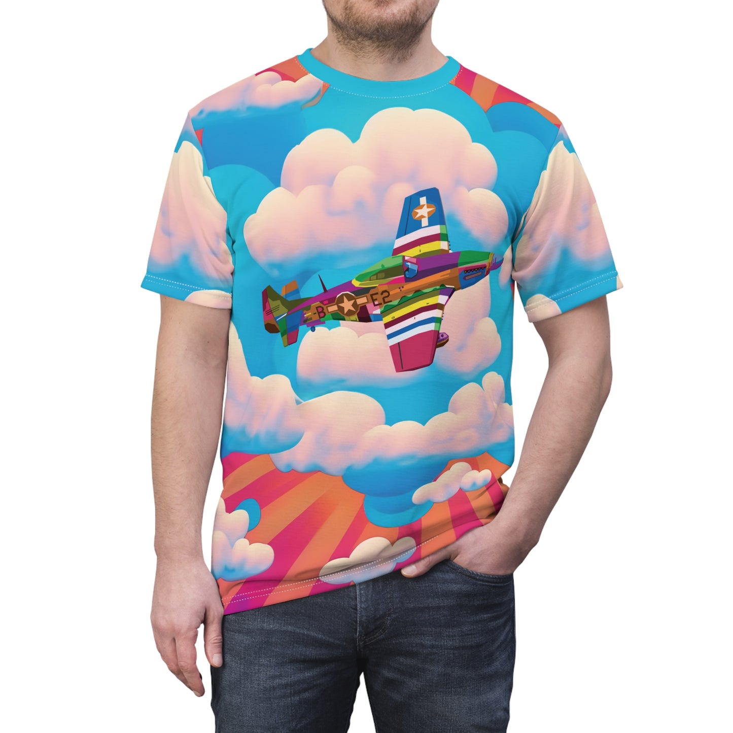 Pop Art P-51 - Cut & Sew Tee