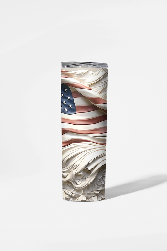 Whitewashed Flag in 3D